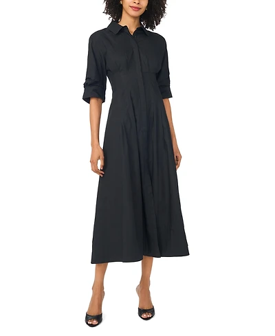 Vince Camuto Women's Collared Neck Shirt Dress