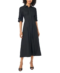 Vince Camuto Women's Collared Neck Shirt Dress