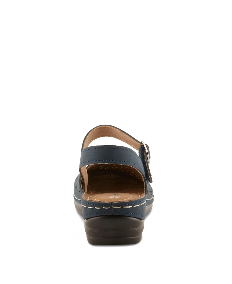 Patrizia Women's Wedge Sandal with Adjustable Strap