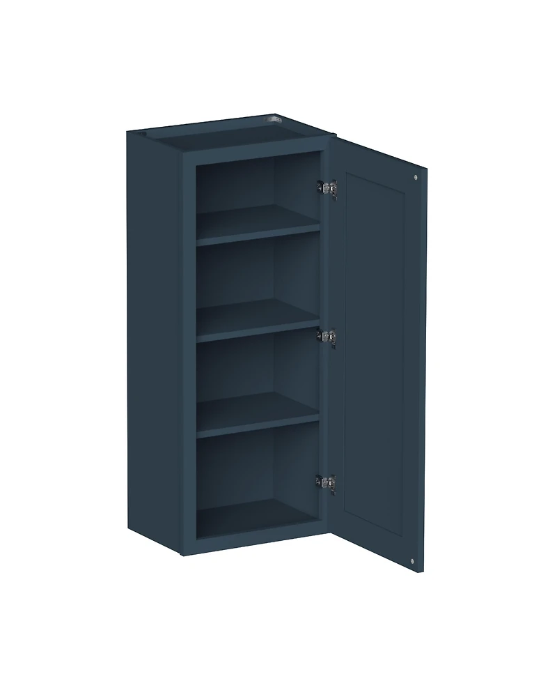 Boyel Living W18" Wall Cabinet with Full Overlay Hdf Door for Custom Kitchen or Bathroom