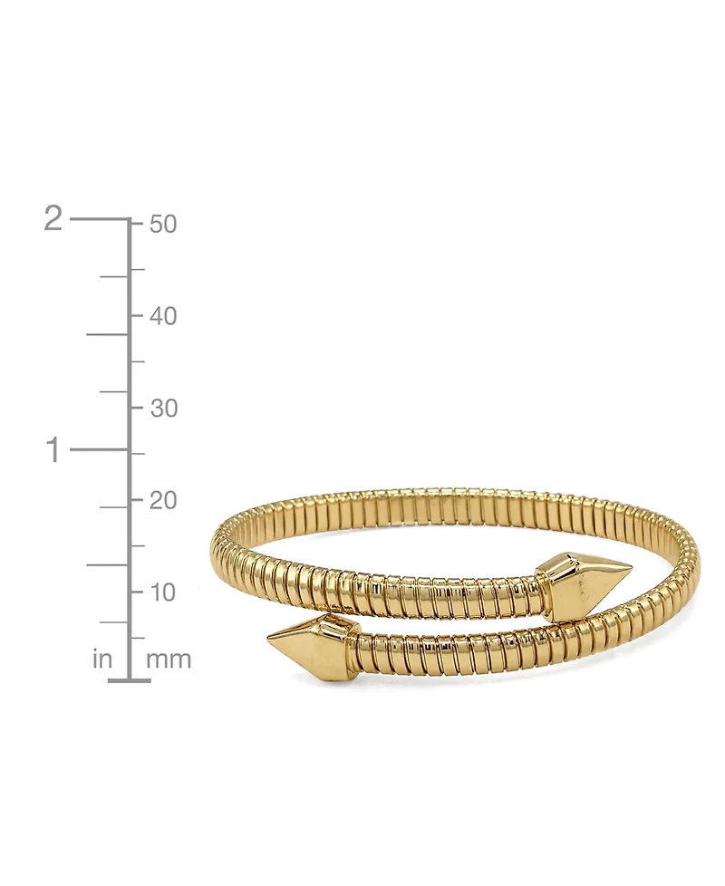 And Now This Cubic Zirconia Flexible Stretch Bypass Bracelet