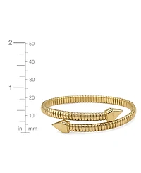 And Now This Cubic Zirconia Flexible Stretch Bypass Bracelet