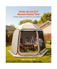 Sevorley Sun Shade Sail Canopy Covers, Pack of 3 for 10 x 9.2 ft Screen House