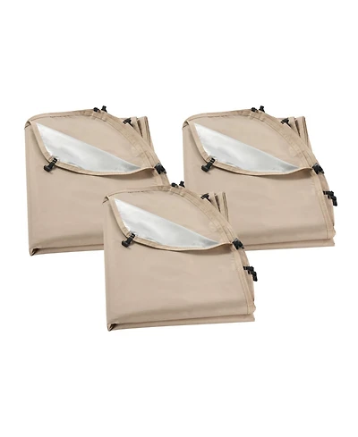 Sevorley Sun Shade Sail Canopy Covers, Pack of 3 for 10 x 9.2 ft Screen House