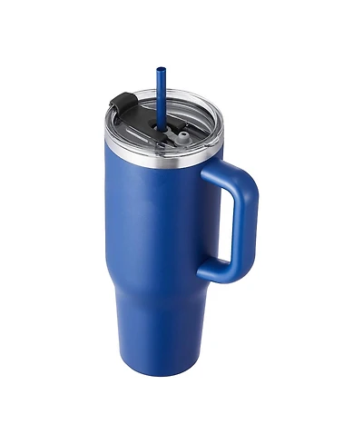 Sevorley 40 oz Insulated Water Bottle, Stainless Steel Travel Coffee Mug with Handle Lid, Leakproof Flask