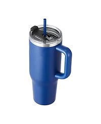 Sevorley 40 oz Insulated Water Bottle, Stainless Steel Travel Coffee Mug with Handle Lid, Leakproof Flask