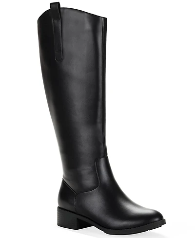 Style & Co Women's Valoraa Round Toe Full-Zip Riding Boots
