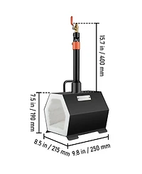 Sevorley Portable Propane Forge, Single Burner Blacksmith and Knife Making Furnace Kit