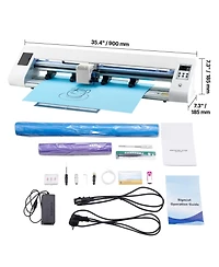 Sevorley Vinyl Cutting Machine with Automatic Edge Detection, Two Blades and Design Software