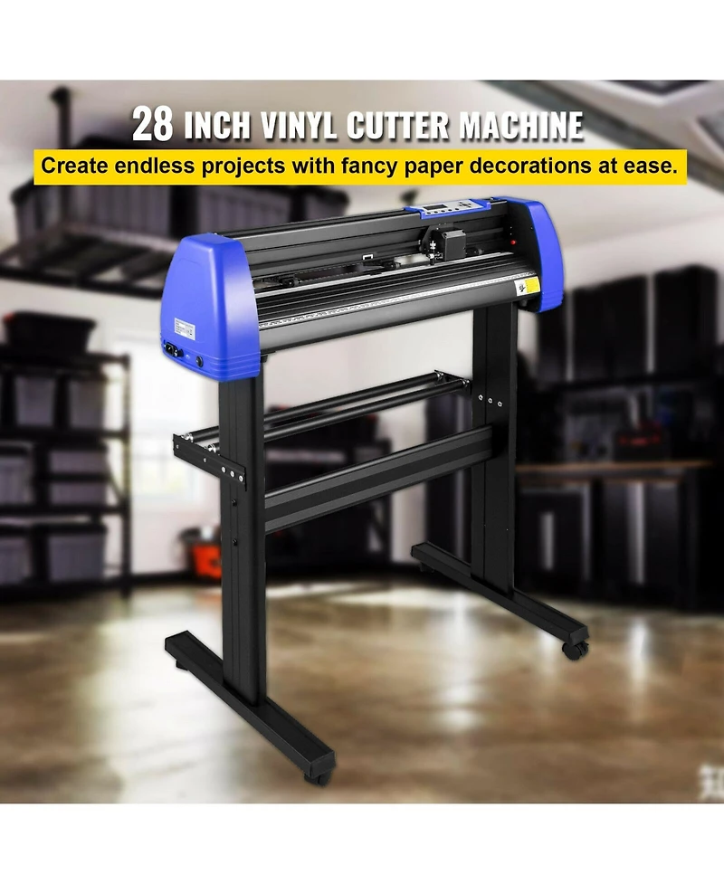 Sevorley 28 in Vinyl Cutter Machine with Floor Stand and 20 Blades for Sign Making