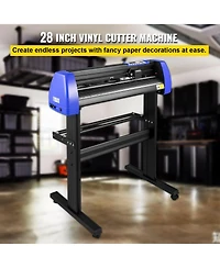 Sevorley 28 in Vinyl Cutter Machine with Floor Stand and 20 Blades for Sign Making