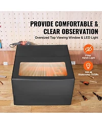 Sevorley Laser Engraver Enclosure with Exhaust Fan, Fireproof Cover