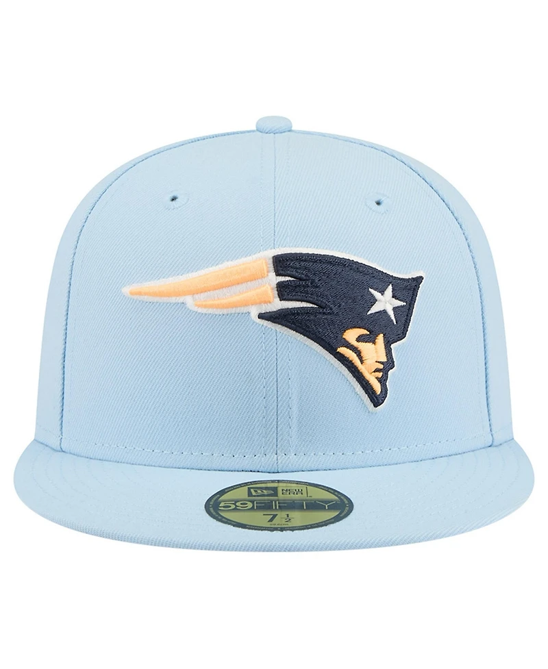 New Era Men's Coastal Blue England Patriots 59FIFTY Fitted Hat