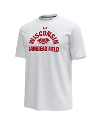 Under Armour Men's White Wisconsin Badgers 2026 Lambeau Field Collection Icon T-Shirt