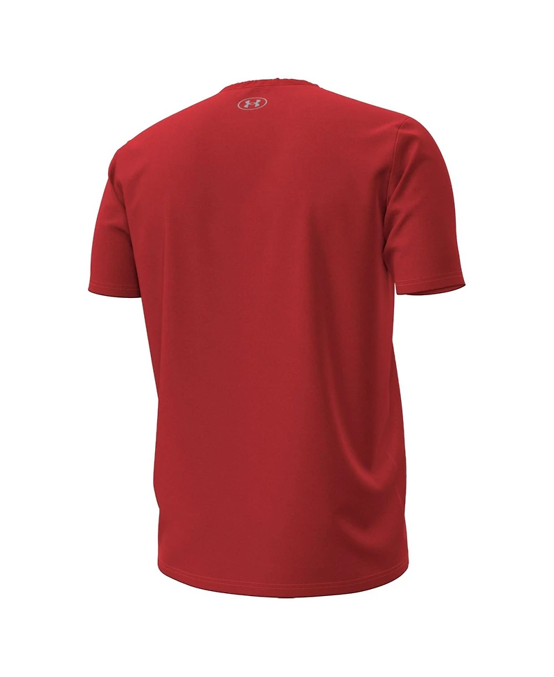 Under Armour Men's Red Wisconsin Badgers 2026 Lambeau Field Collection Primary Performance T-Shirt