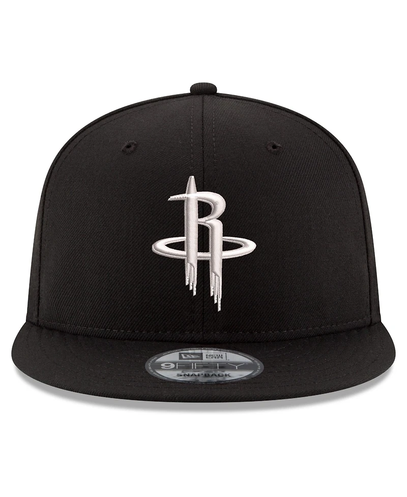 New Era Men's Black Houston Rockets 9FIFTY Snapback Hat