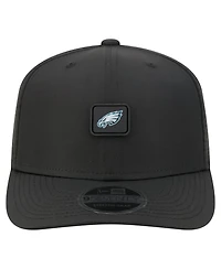 New Era Men's Black Philadelphia Eagles Micro Badge 9SEVENTY Adjustable Hat