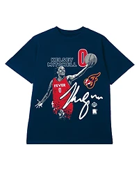 Round21 Men's and Women's Kelsey Mitchell Navy Indiana Fever Player Graphic T-Shirt