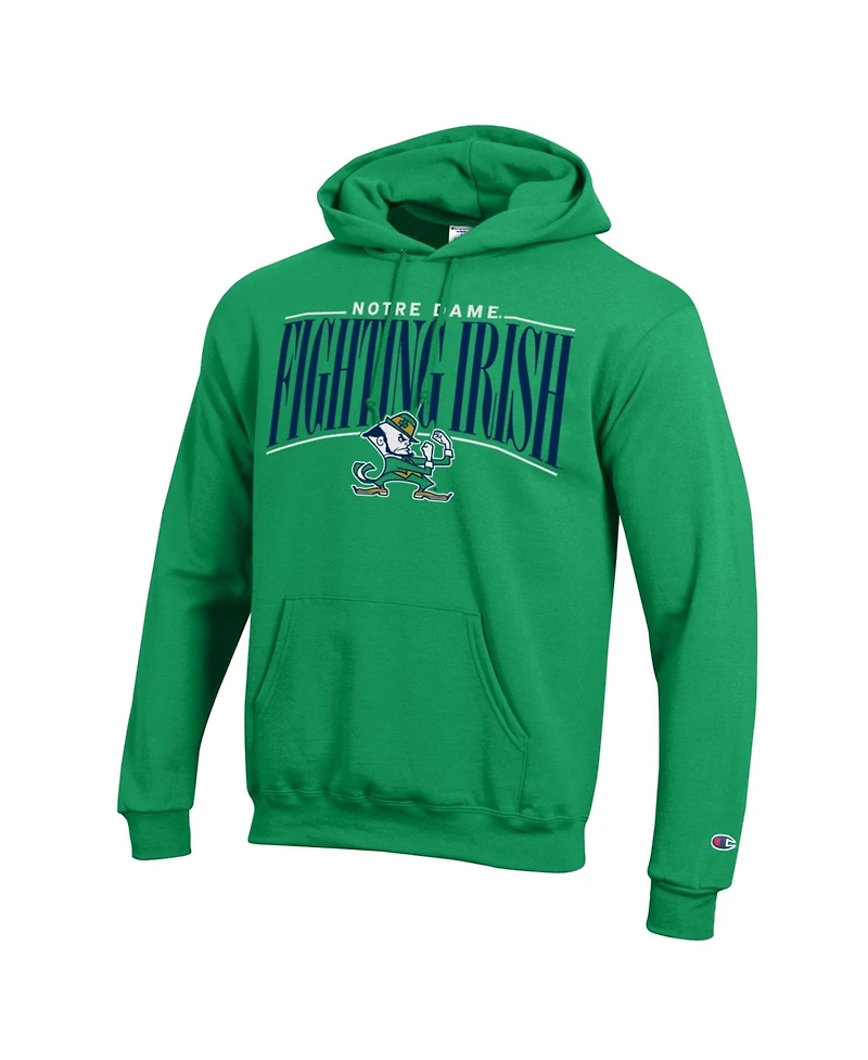 Champion Men's Green Notre Dame Fighting Irish Team Pride Powerblend Hoodie