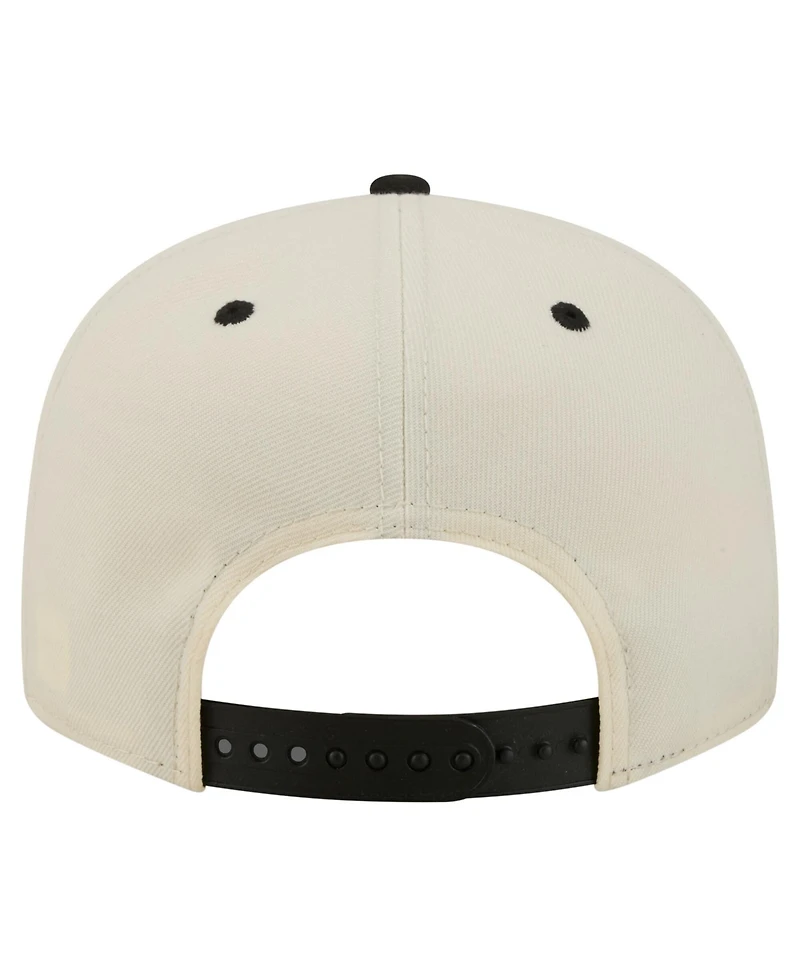 New Era Men's Cream Pittsburgh Pirates Oversized Slogan 9FIFTY Snapback Hat