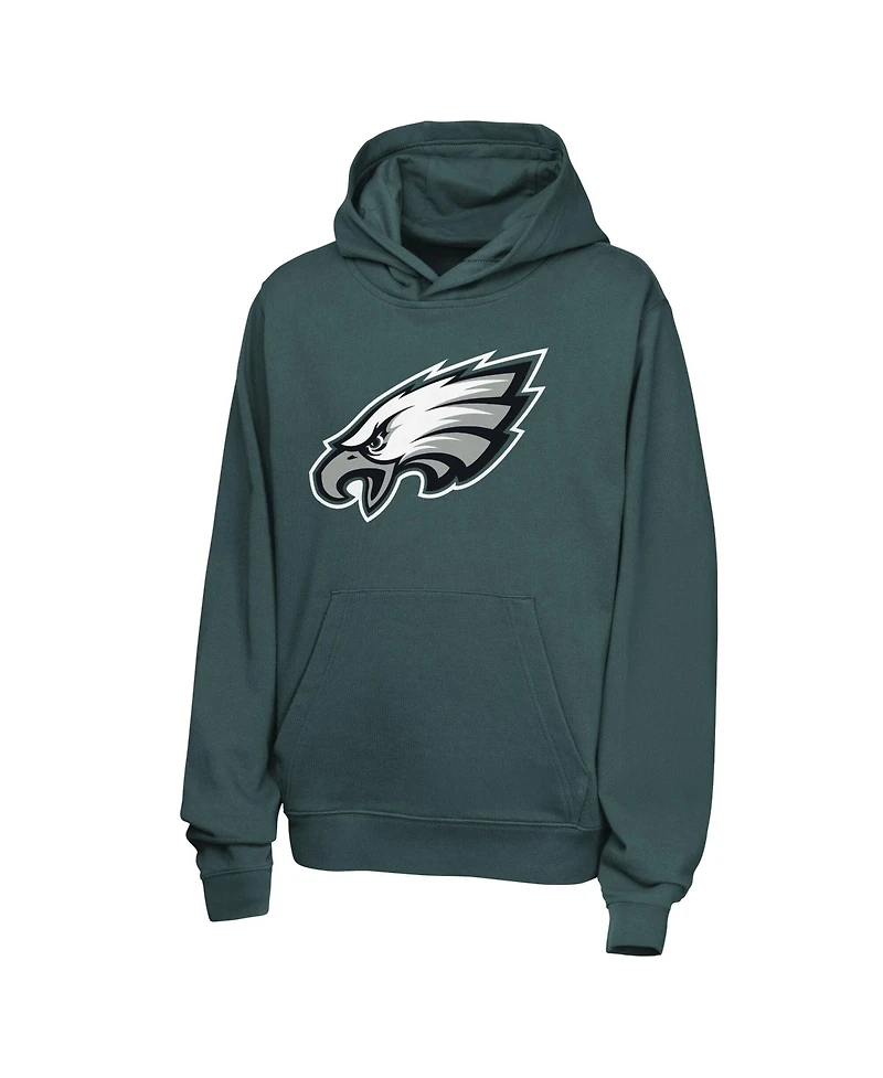 Nike Big Boys and Girls Jalen Hurts Midnight Green Philadelphia Eagles Name Number Club Fleece Hoodie