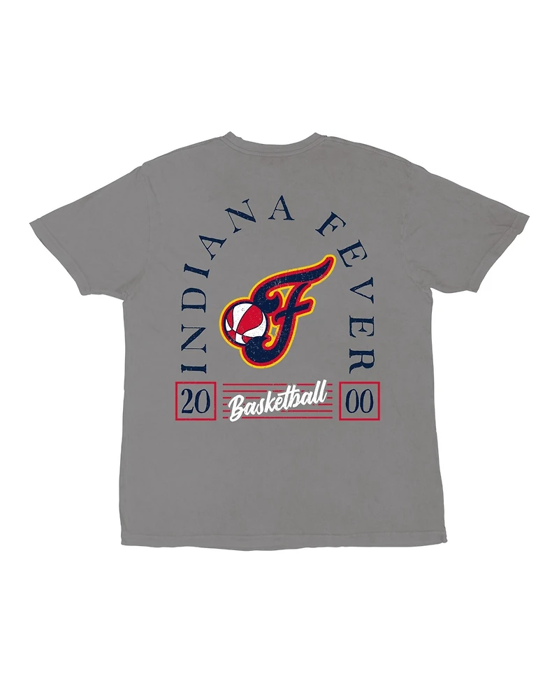 Stadium Essentials Men's and Women's Platinum Indiana Fever Lay Low Vintage Wash Relaxed Fit T-Shirt