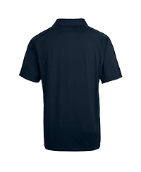 Cutter Buck Men's Navy Milwaukee Brewers Prospect Textured Stretch Big Tall Polo Shirt