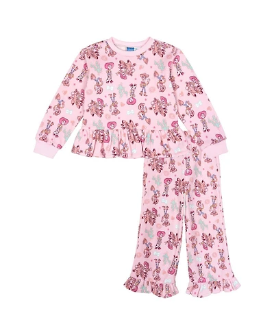 Toy Story Girls' Fleece 2-Piece Sweatshirt and Pants Set