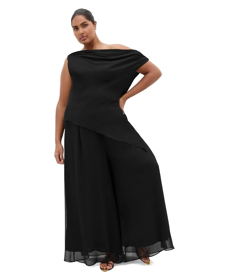 City Chic Women's Plus Skyla Wide Leg Pant