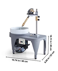 Sevorley Gem Faceting Machine, 180W 2800 Rpm Jade Grinding and Polishing Machine with Faceted Manipulator