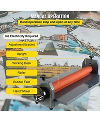 Sevorley Manual Cold Roll Laminator with Hand Crank