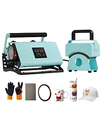 Sevorley 2-in-1 Tumbler and Hat Heat Press Machine for Mugs and Caps