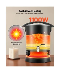 Sevorley Electric Wax Melter for Candle Making, 8.5 Qt with Easy Pour Spout