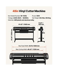 Sevorley Dual Blade Vinyl Cutter Plotter with Stand and Sticker Kit