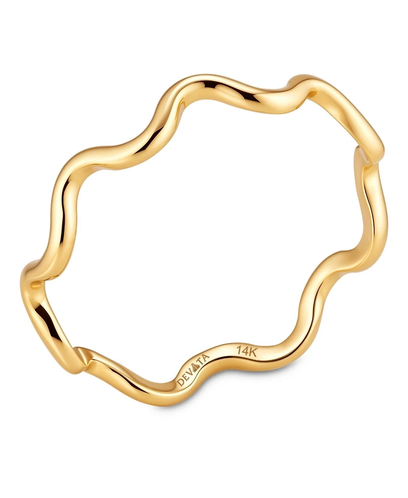 Devata Wavy Ring 14K Gold