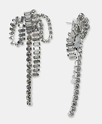 Givenchy Crystal Statement Bow Chandelier Earrings