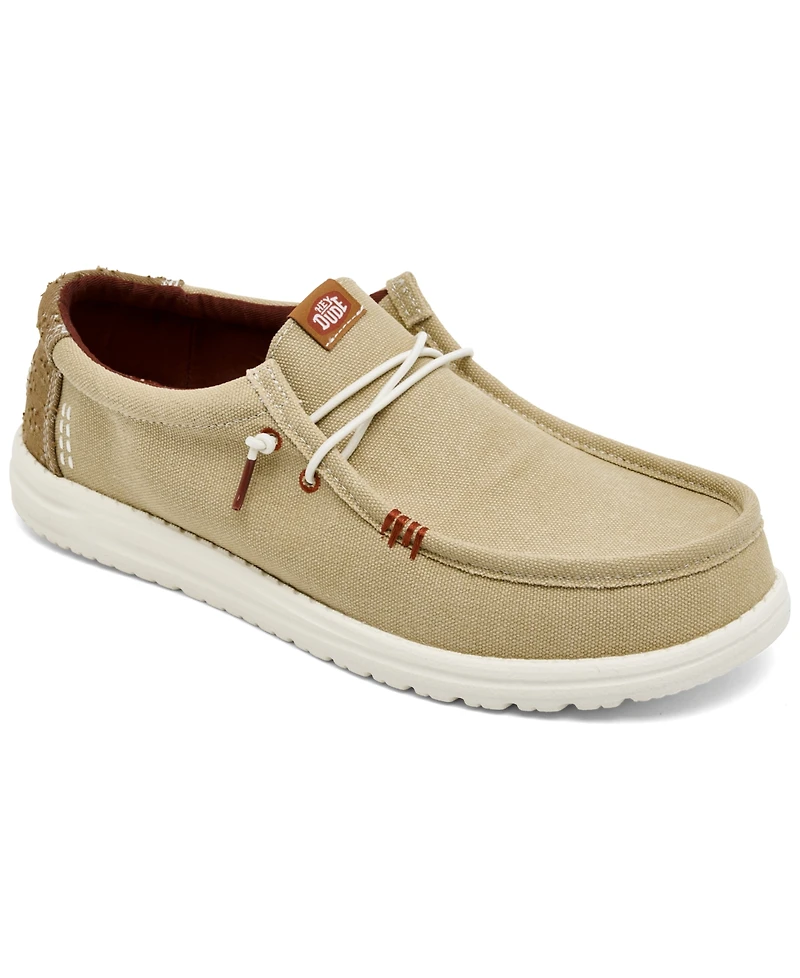 Hey Dude Men's Wally Workwear Lifestyle Moccasin Loafers from Finish Line