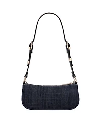 True Religion Chain and Studs Denim Shoulder Bag