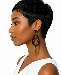 Swanky Designs Nivea Chain Dangle Statement Earrings