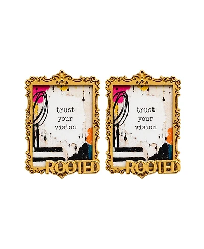 Swanky Designs The Art Stud Statement Earrings