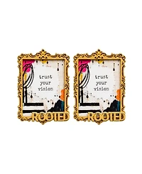 Swanky Designs The Art Stud Statement Earrings