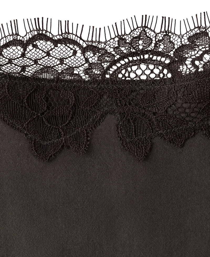 Mango Women's Satin Lace Top
