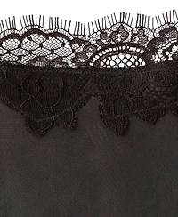 Mango Women's Satin Lace Top