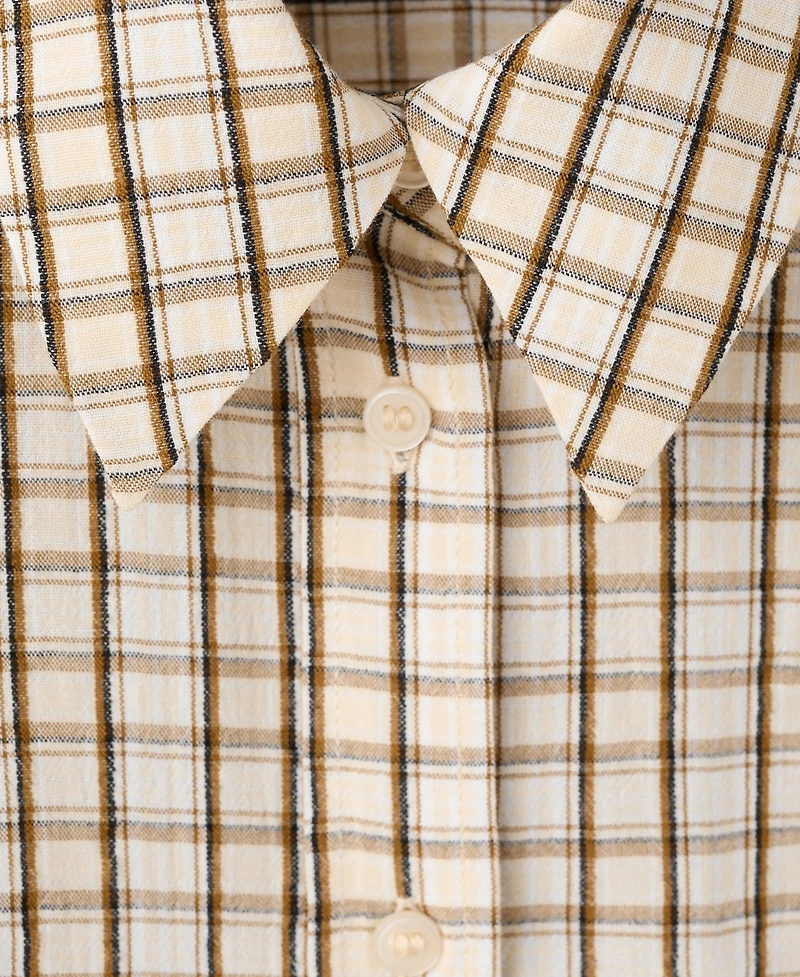 Mango Women's Check Cotton Shirt