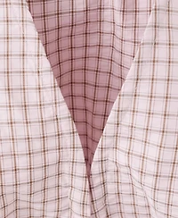 Mango Women's Checkered V-Neck Blouse