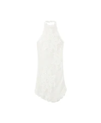 Mango Women's Floral Crocheted Mini Dress