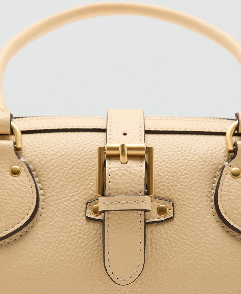 Mango Women's Buckle Bowling Bag
