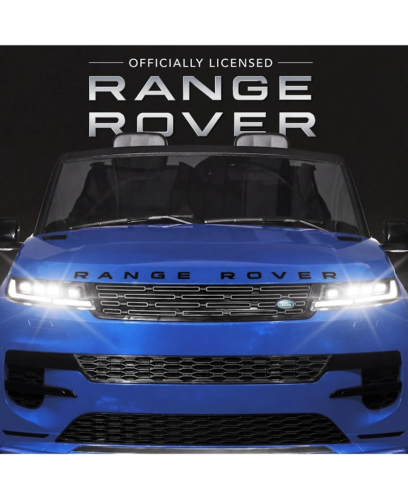 Best Choice Products Kids 24V 2-Seater Licensed Range Rover Ride-On Car w/ Parent Control 132lb Weight Capacity
