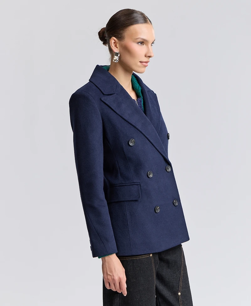 Avec Les Filles Women's Double-Breasted Blazer