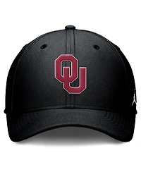 Jordan Men's Black Oklahoma Sooners Rise Swoosh Dri-fit Flex Hat